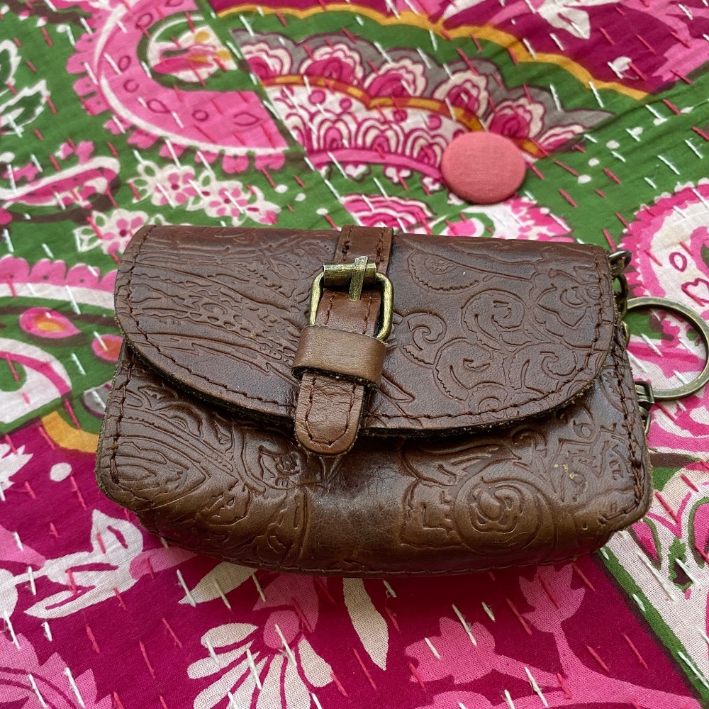 Patricia Nash leather change purse